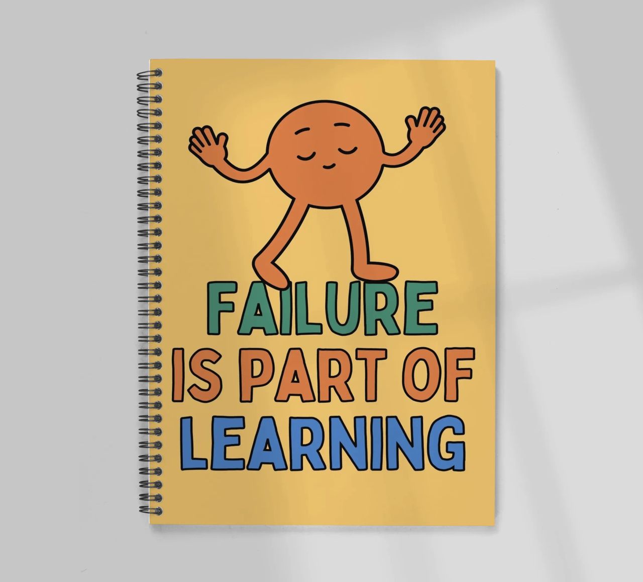 failure is part of learning spiral notebook by Andara shop