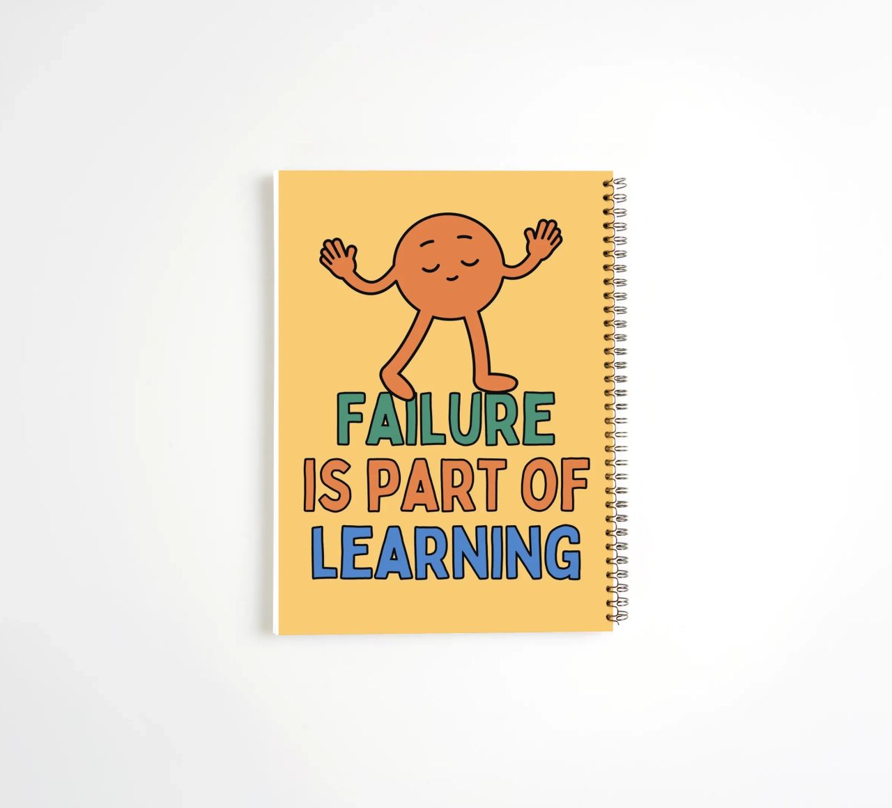 failure is part of learning spiral notebook by Andara shop
