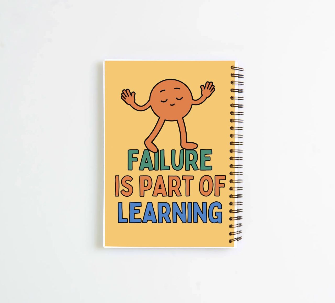 failure is part of learning spiral notebook by Andara shop