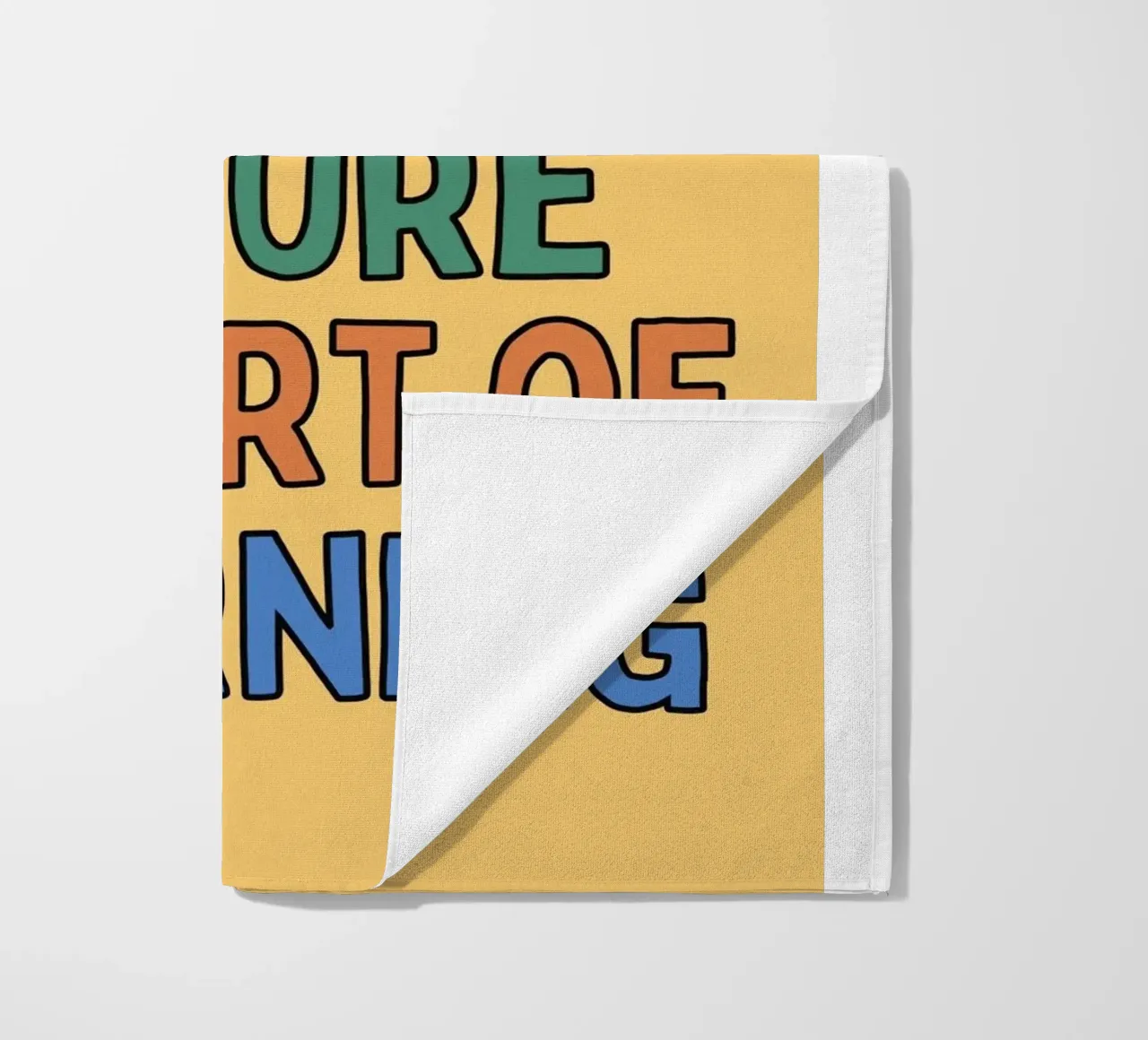 failure is part of learning beach towel by Andara shop