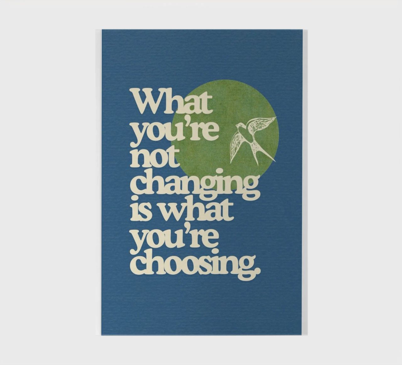 what you're not changing is what you're choosing notebook by Andara shop