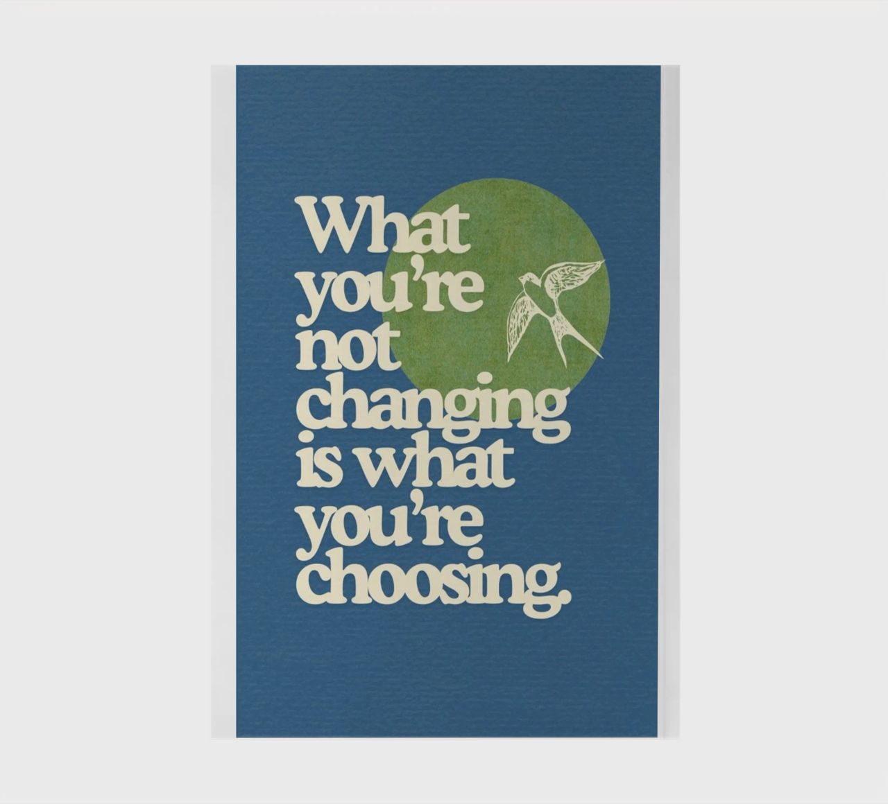 what you're not changing is what you're choosing notebook by Andara shop