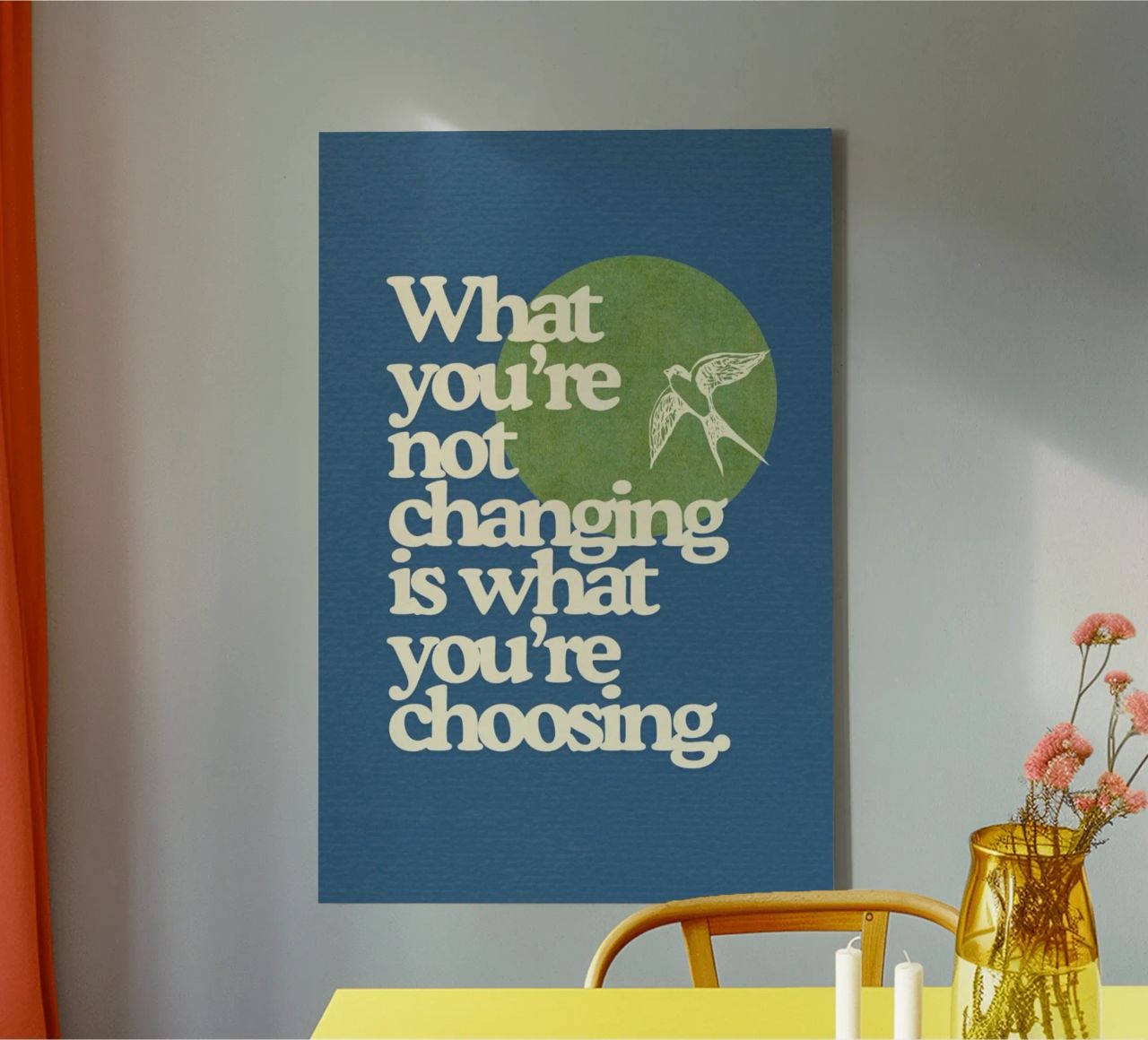 what you're not changing is what you're choosing canvas by Andara shop