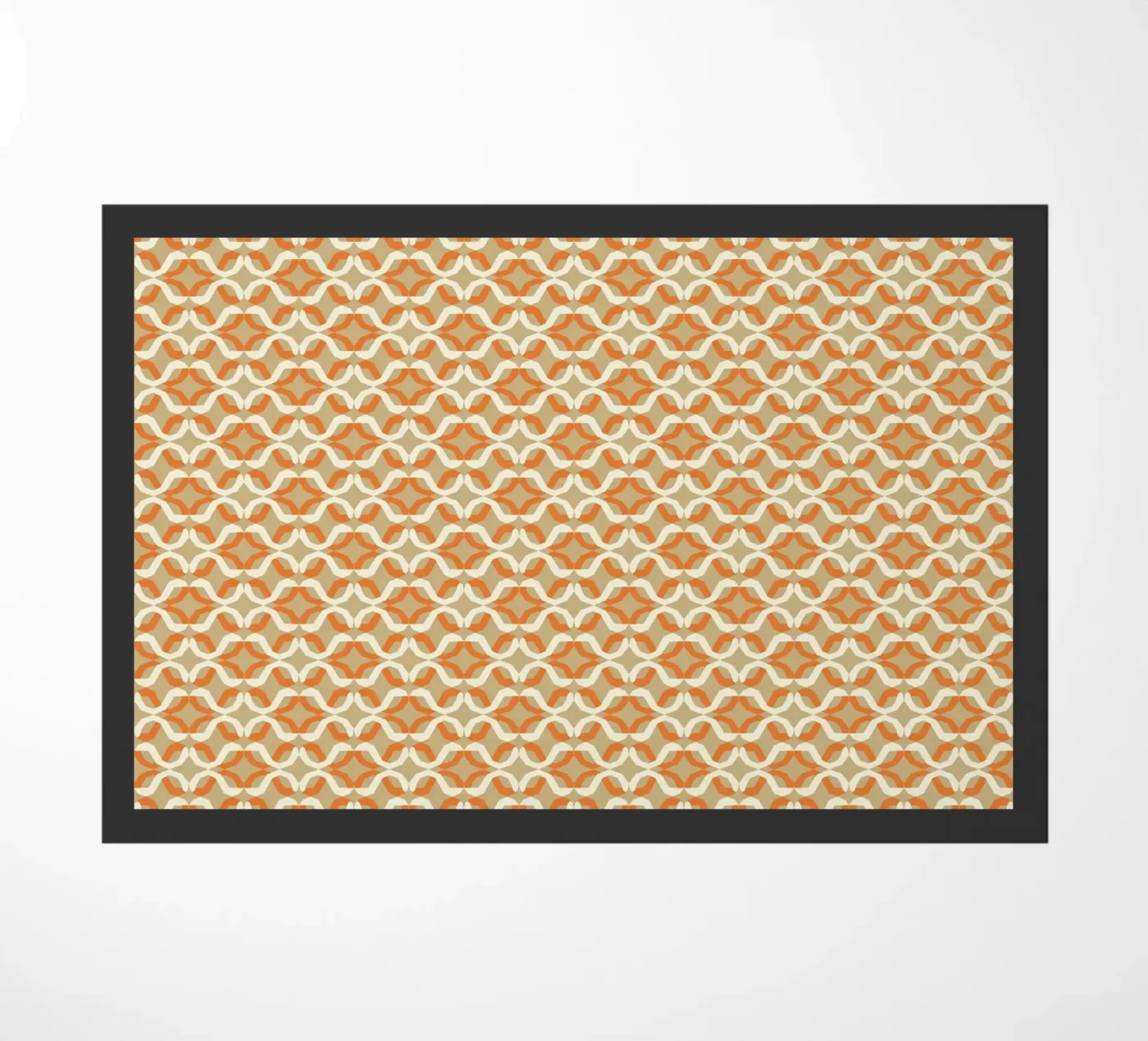 Arancia e crema zerbino da Little Dean