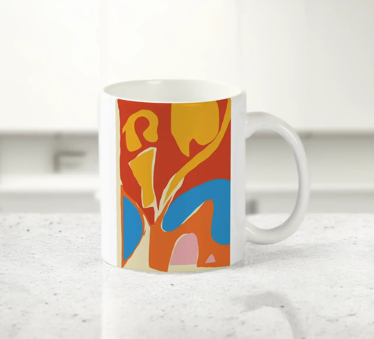 Forme astratte dinamiche tazza in ceramica da Little Dean