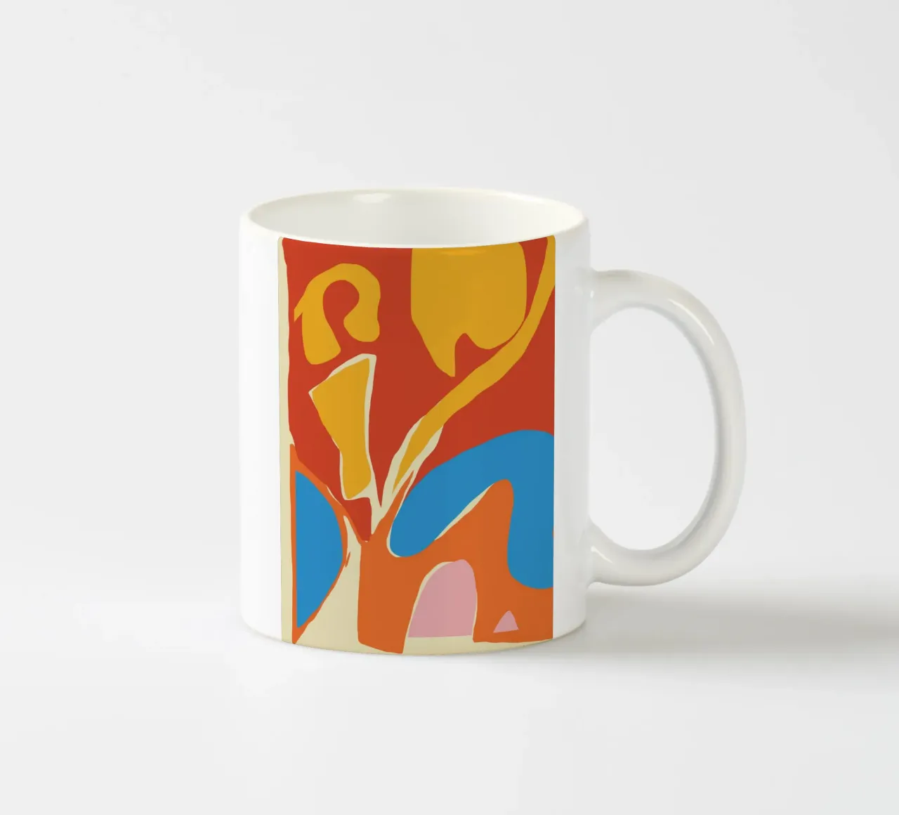 Forme astratte dinamiche tazza in ceramica da Little Dean