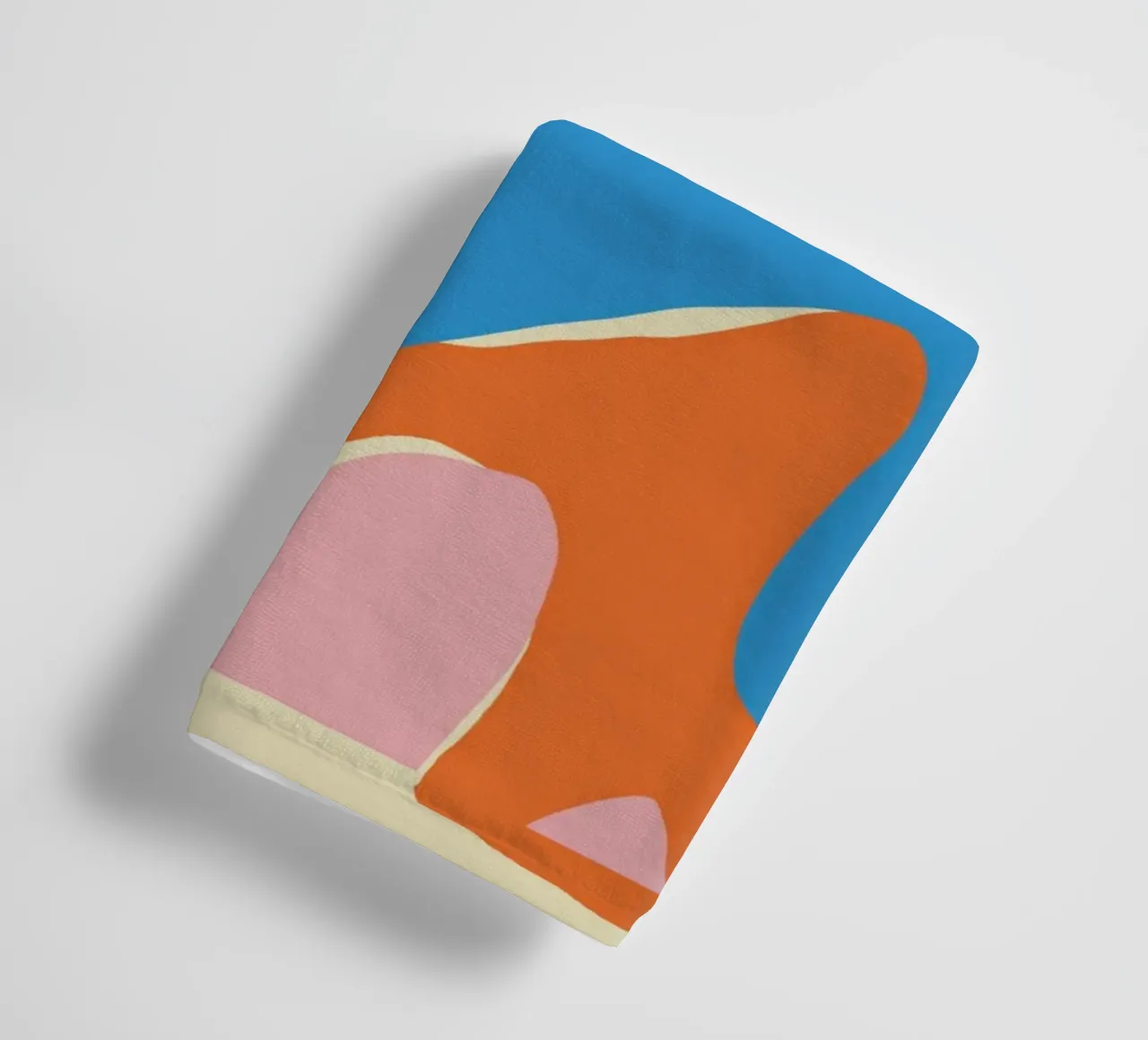 Dynamic abstract shapes towel by Little Dean