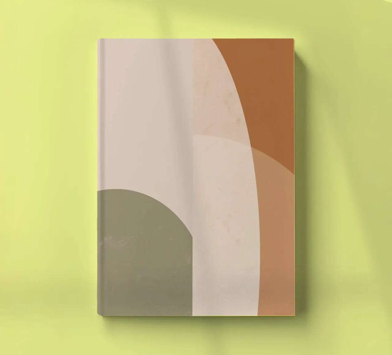 Earth tones and curves notebook by Little Dean