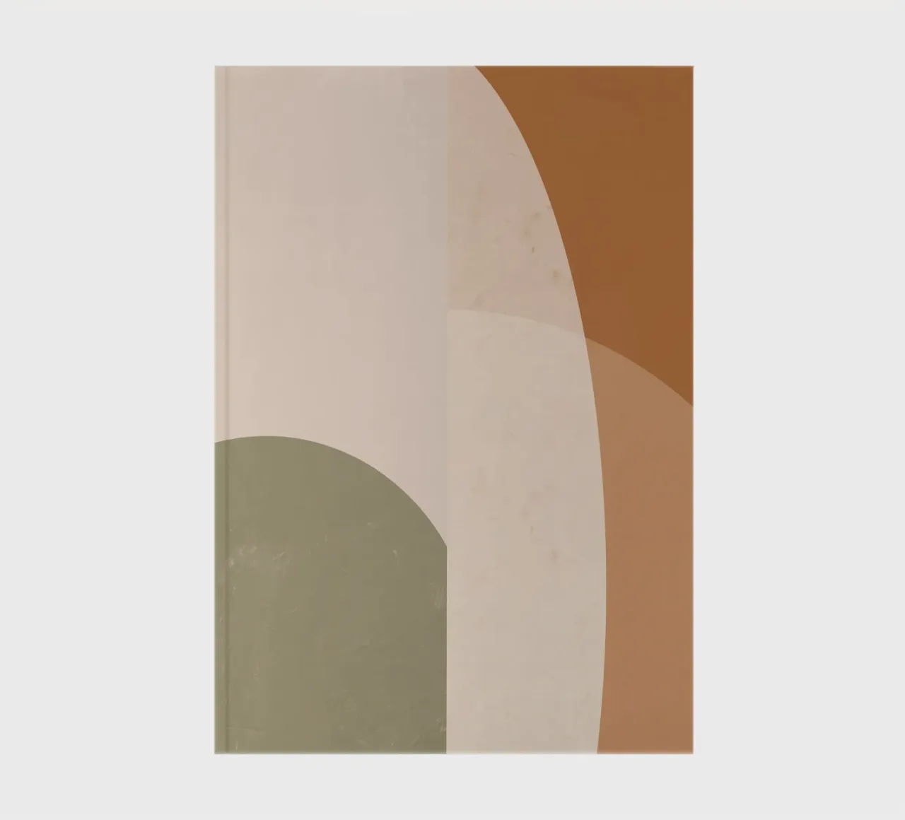 Earth tones and curves notebook by Little Dean