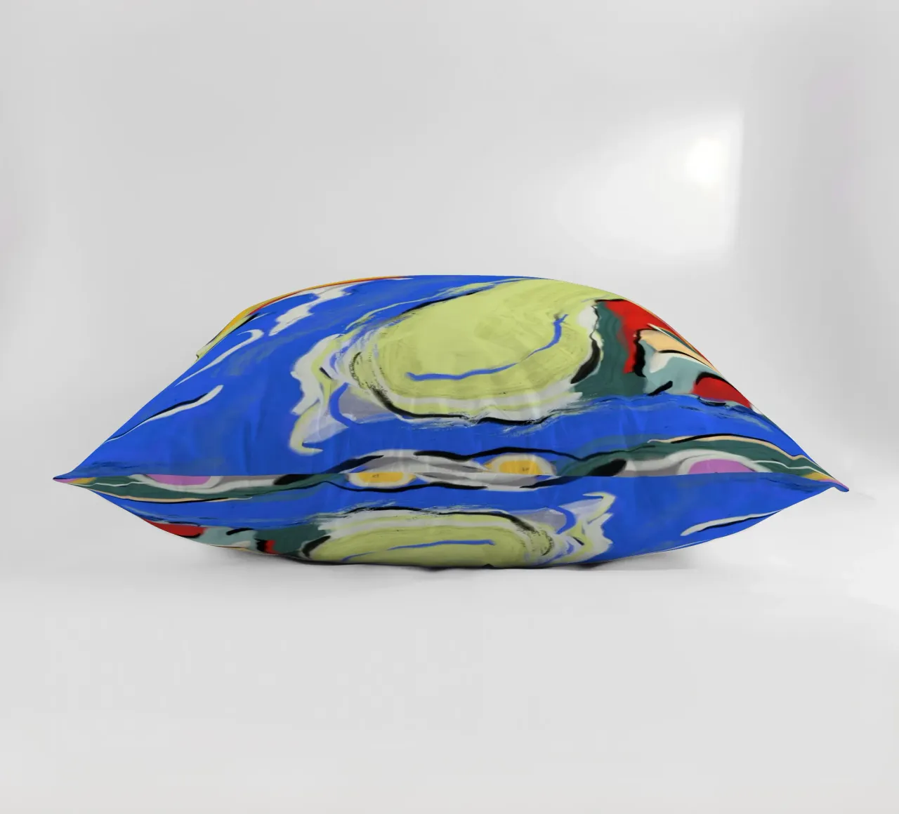 Dynamic fluidity decorative cushion by Little Dean