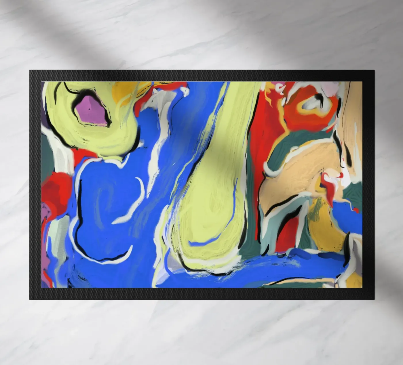 Dynamic fluidity doormat by Little Dean