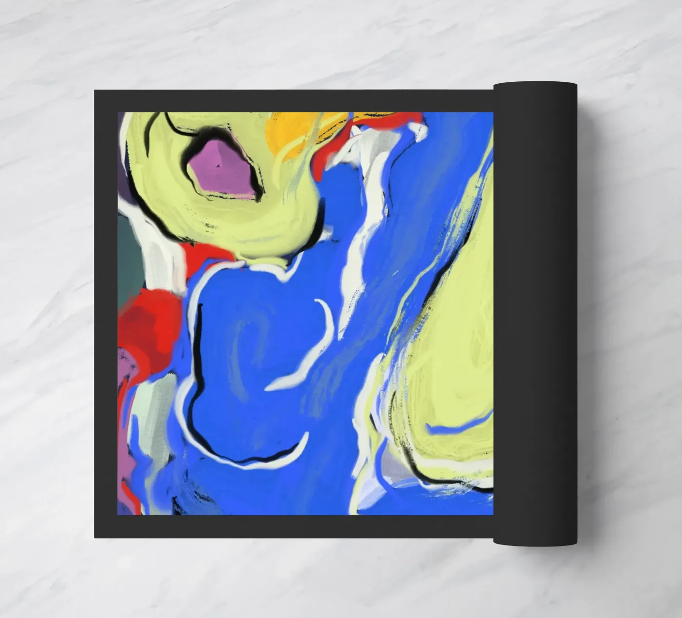 Dynamic fluidity doormat by Little Dean