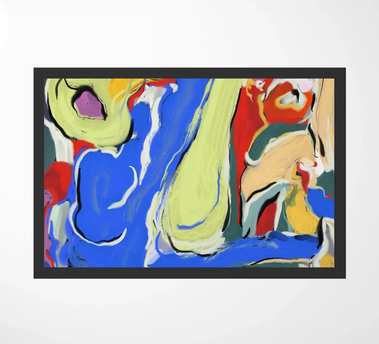 Dynamic fluidity doormat by Little Dean