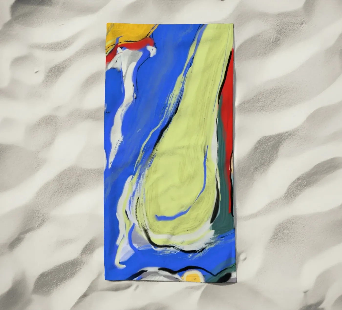 Dynamic fluidity beach towel by Little Dean