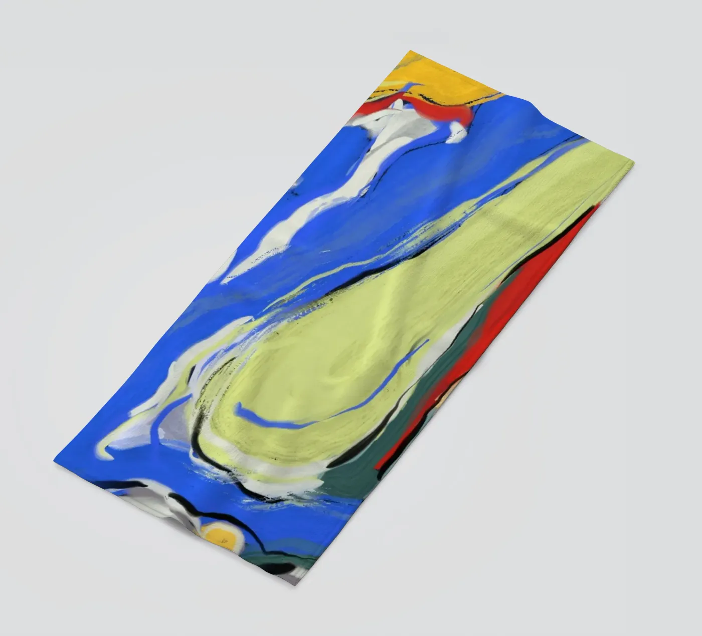 Dynamic fluidity beach towel by Little Dean