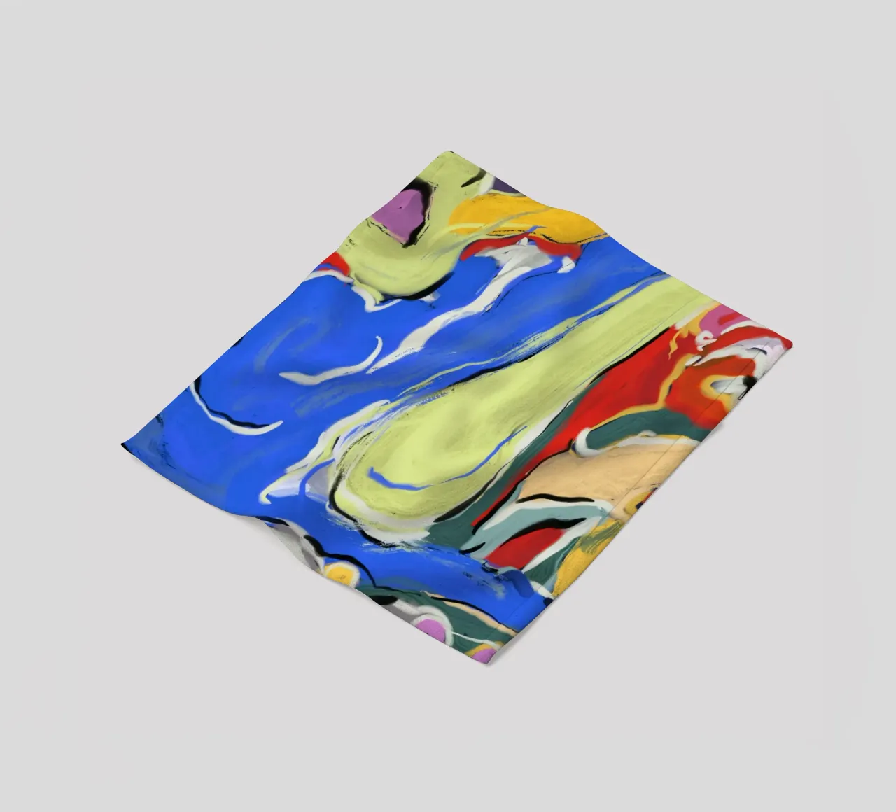 Dynamic fluidity fleece blanket by Little Dean
