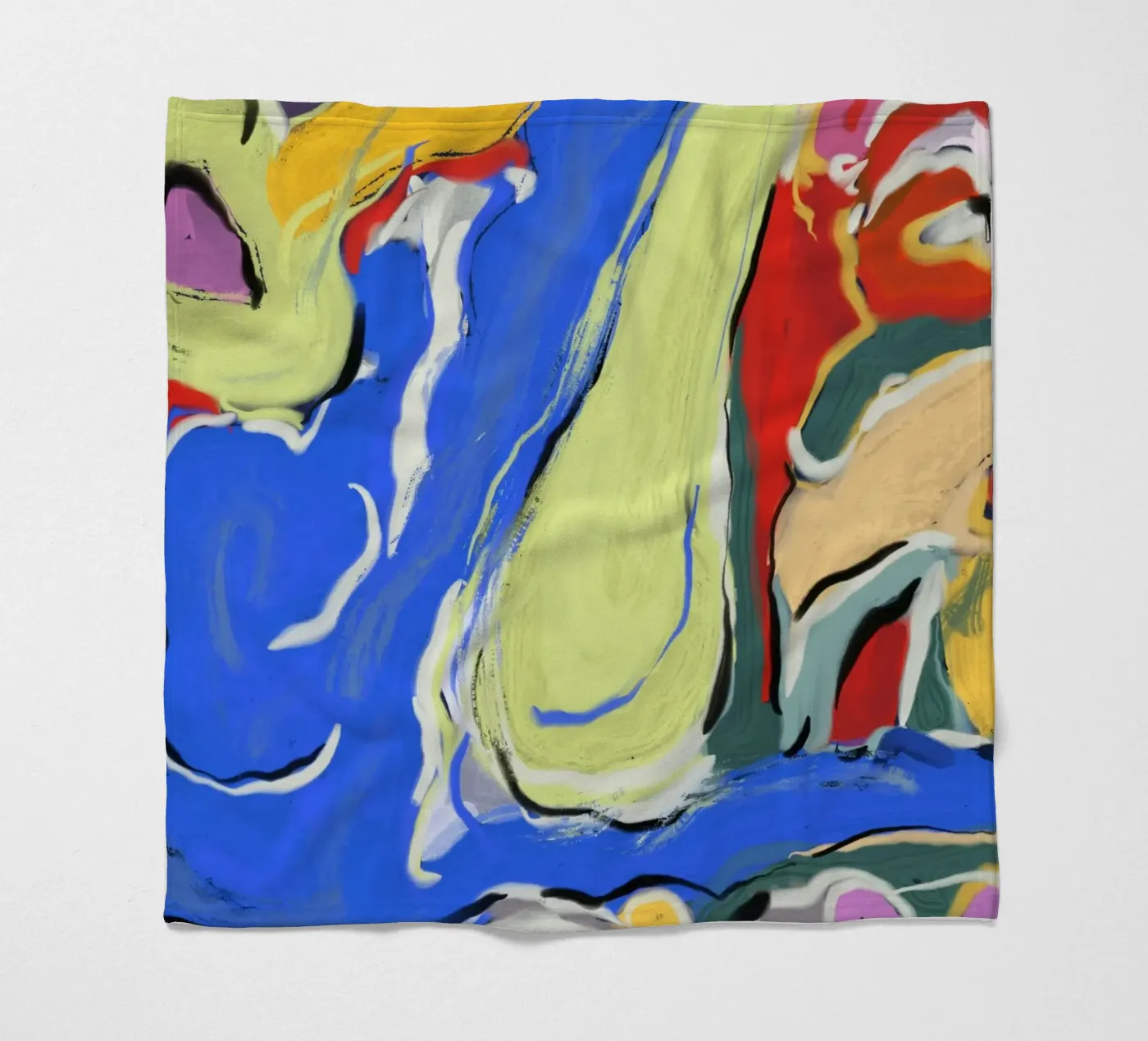 Dynamic fluidity fleece blanket by Little Dean