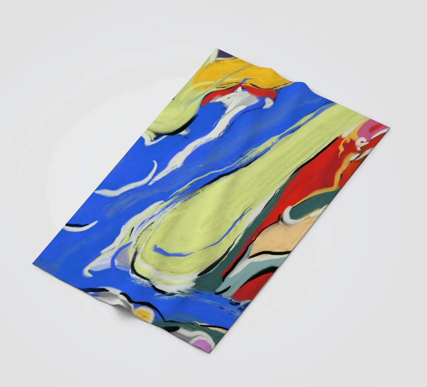 Dynamic fluidity fleece blanket by Little Dean