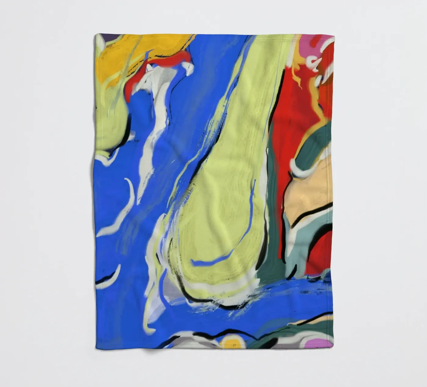 Dynamic fluidity fleece blanket by Little Dean