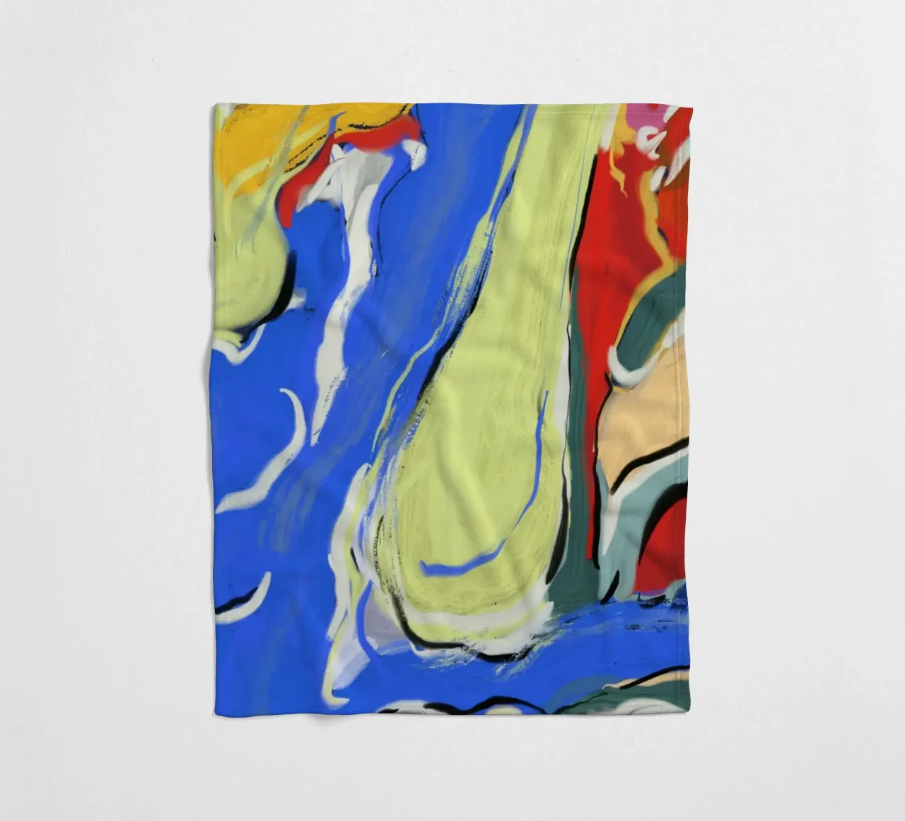Dynamic fluidity fleece blanket by Little Dean