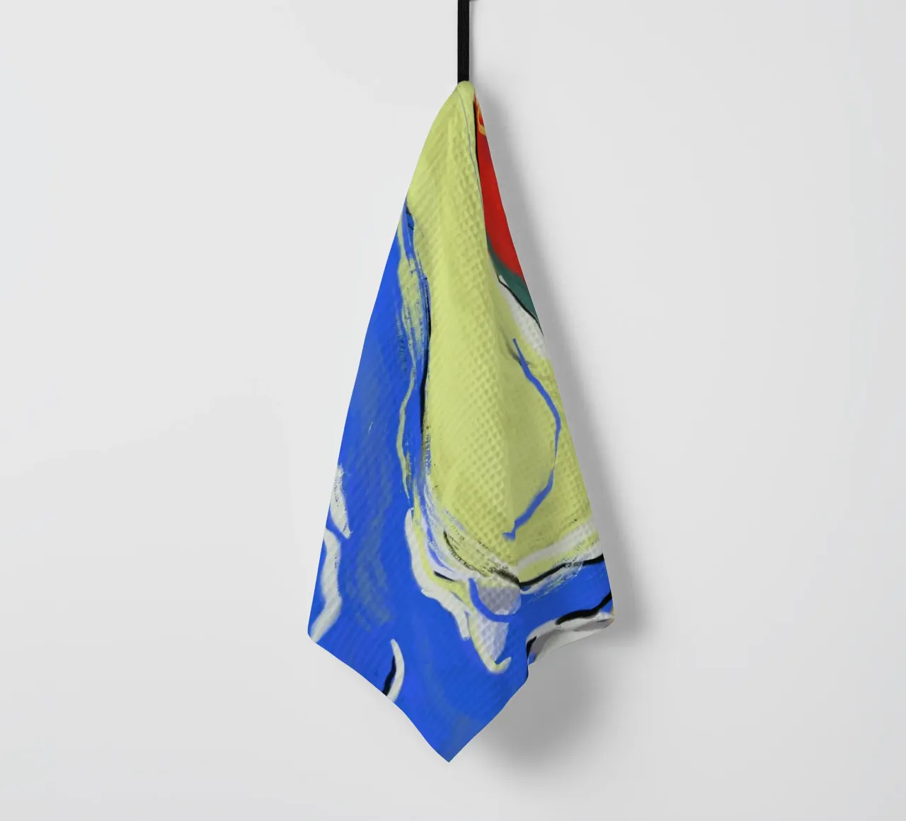 Dynamic fluidity tea towel by Little Dean