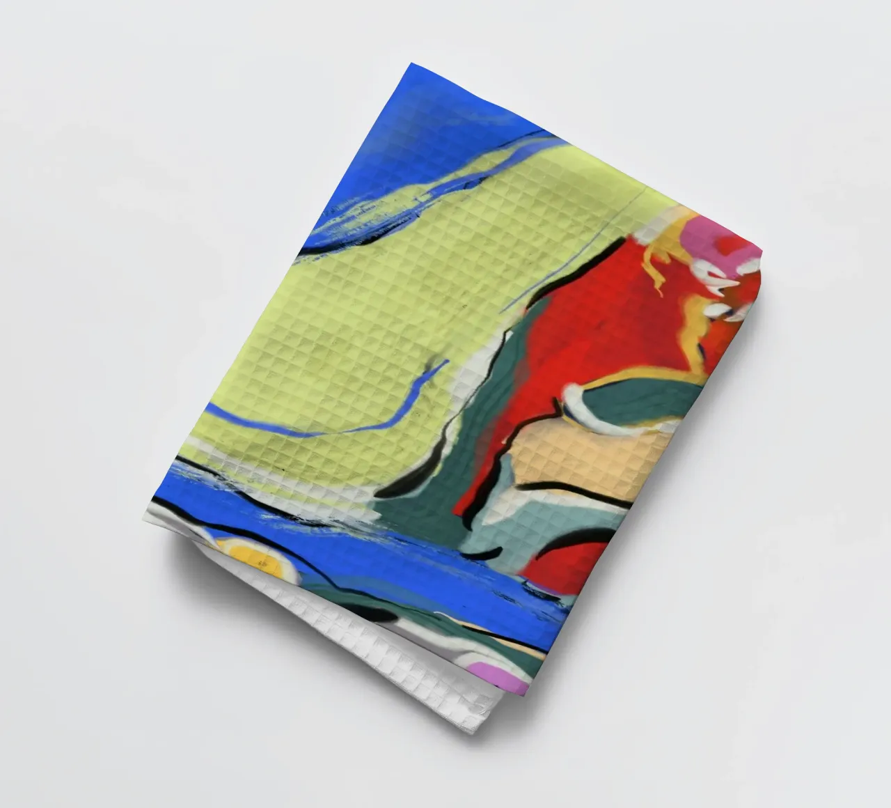 Dynamic fluidity tea towel by Little Dean
