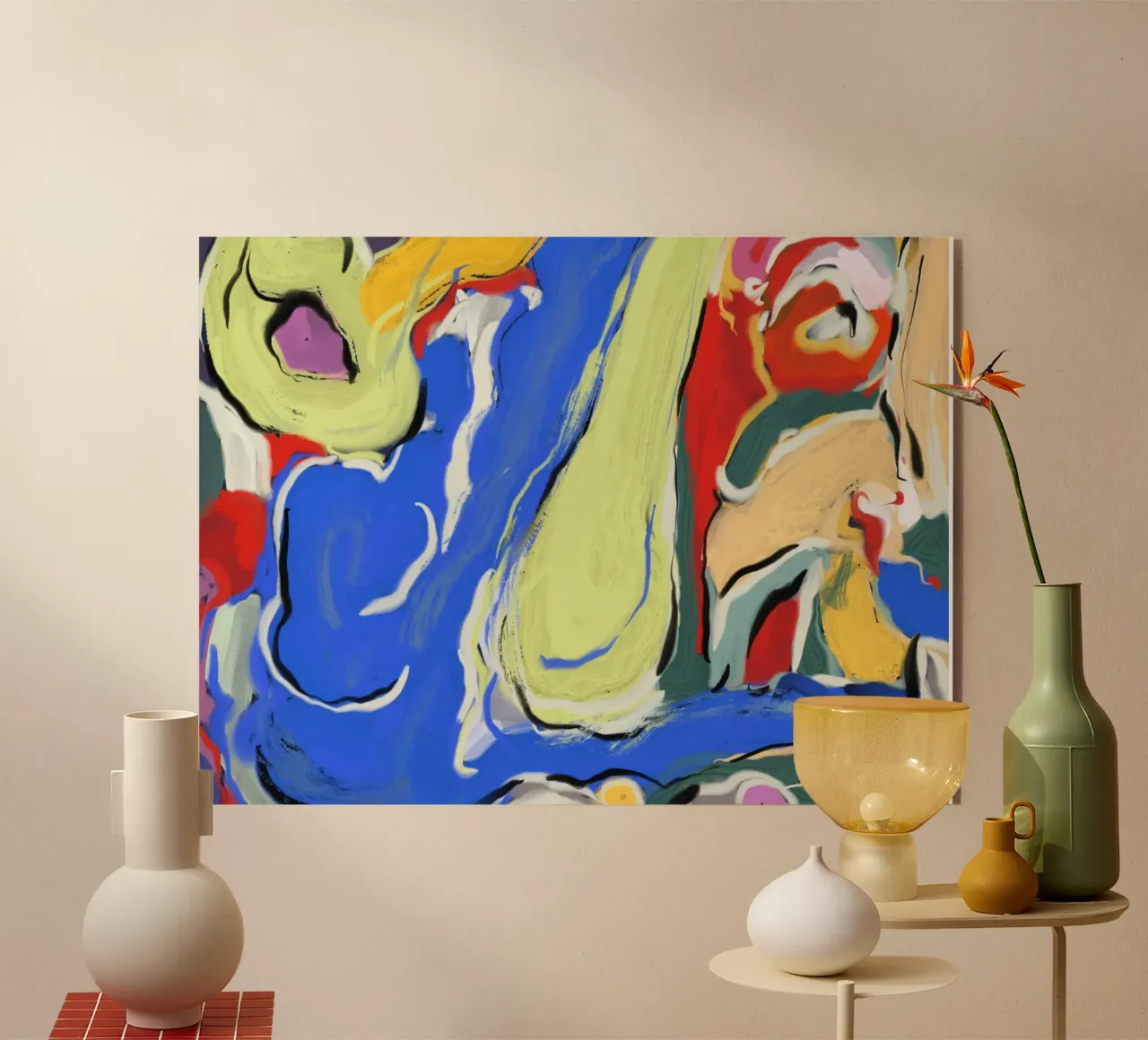 Dynamic fluidity acryl van Little Dean