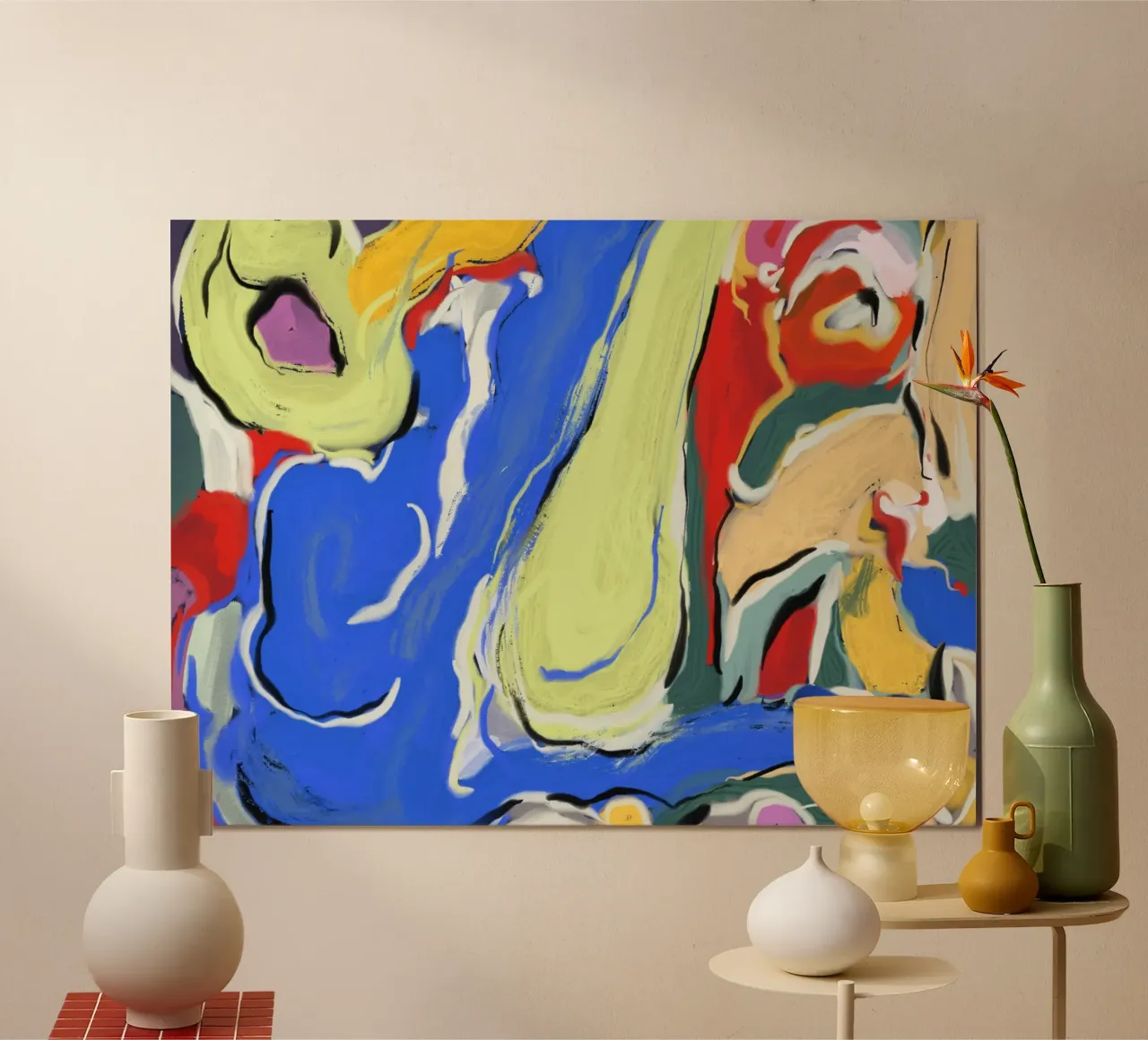 Dynamic fluidity poster by Little Dean