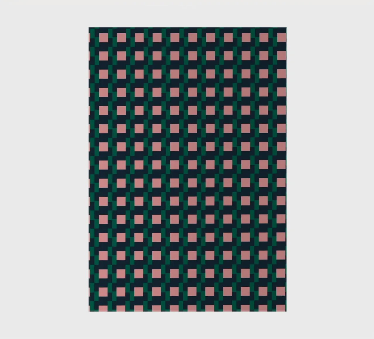 Checkered grid pink and blue notebook by Little Dean