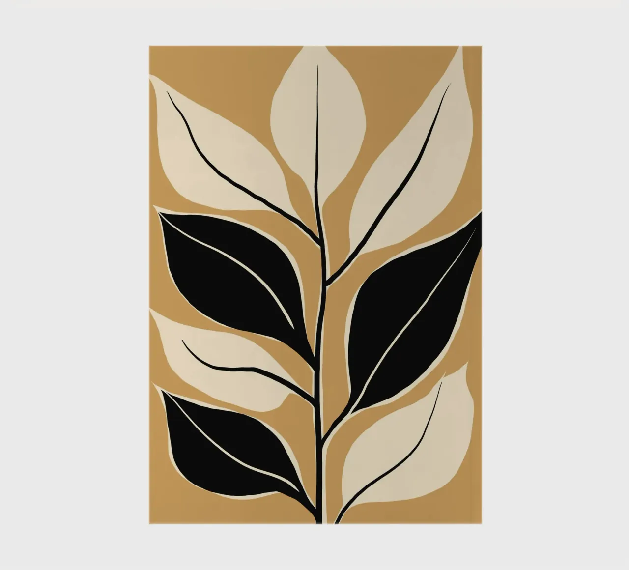 Black and cream botanical notebook by Little Dean