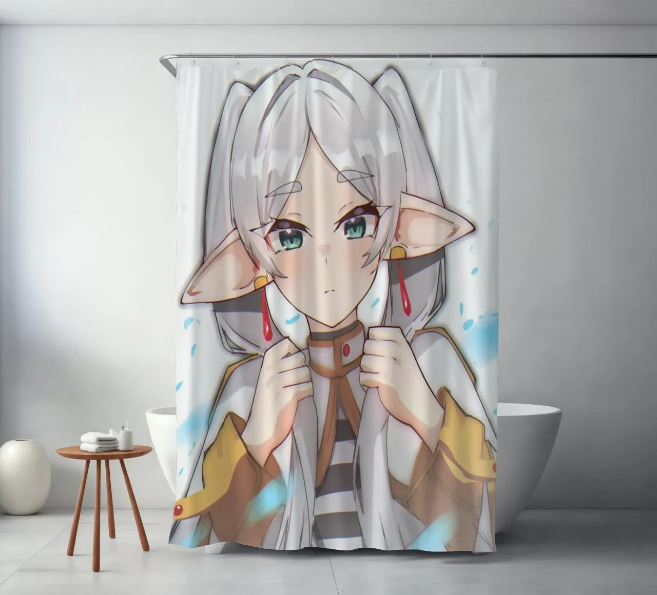 ragazza timida tenda da doccia da Evie Shop