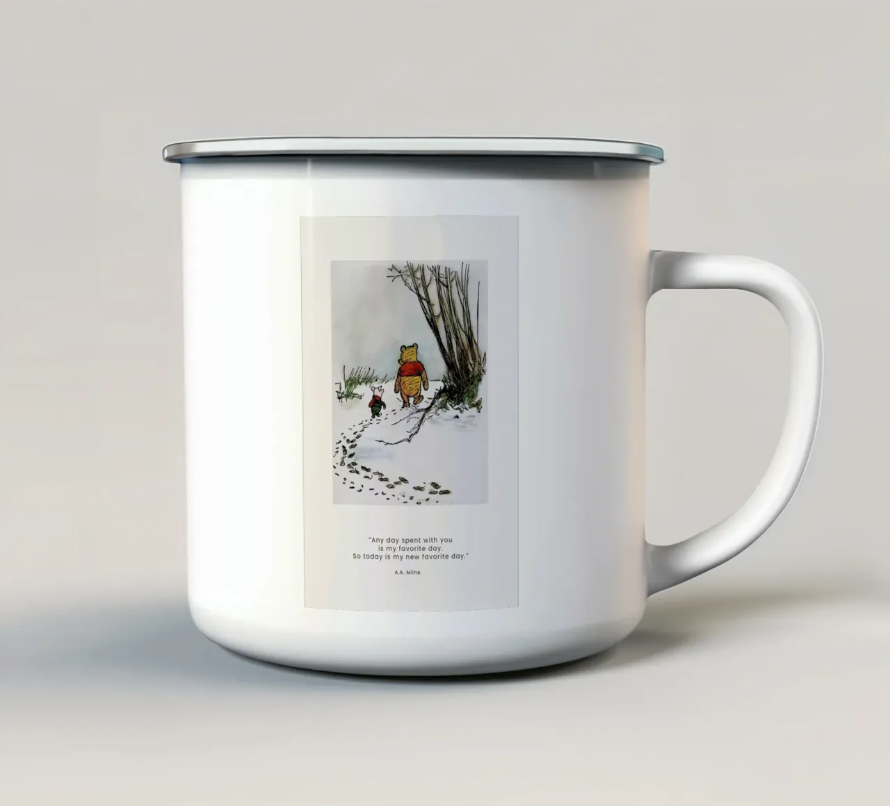 Favourite Day II tazza in smalto da Vintage by JUNIQE