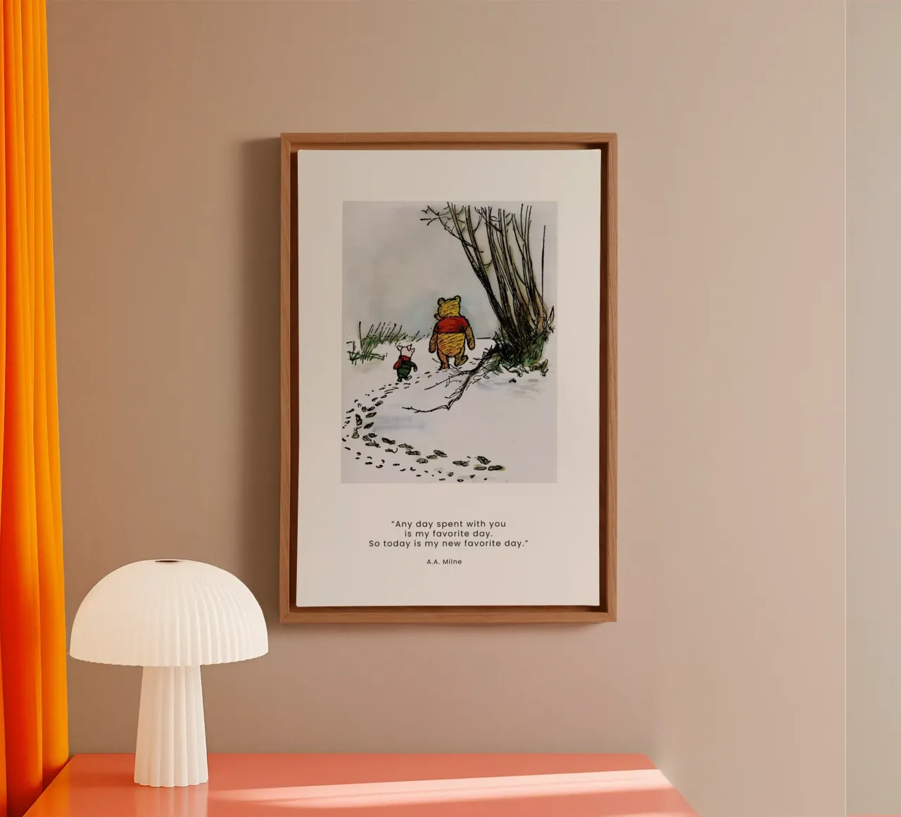 Favourite Day II canvas met Baklijst van Vintage by JUNIQE