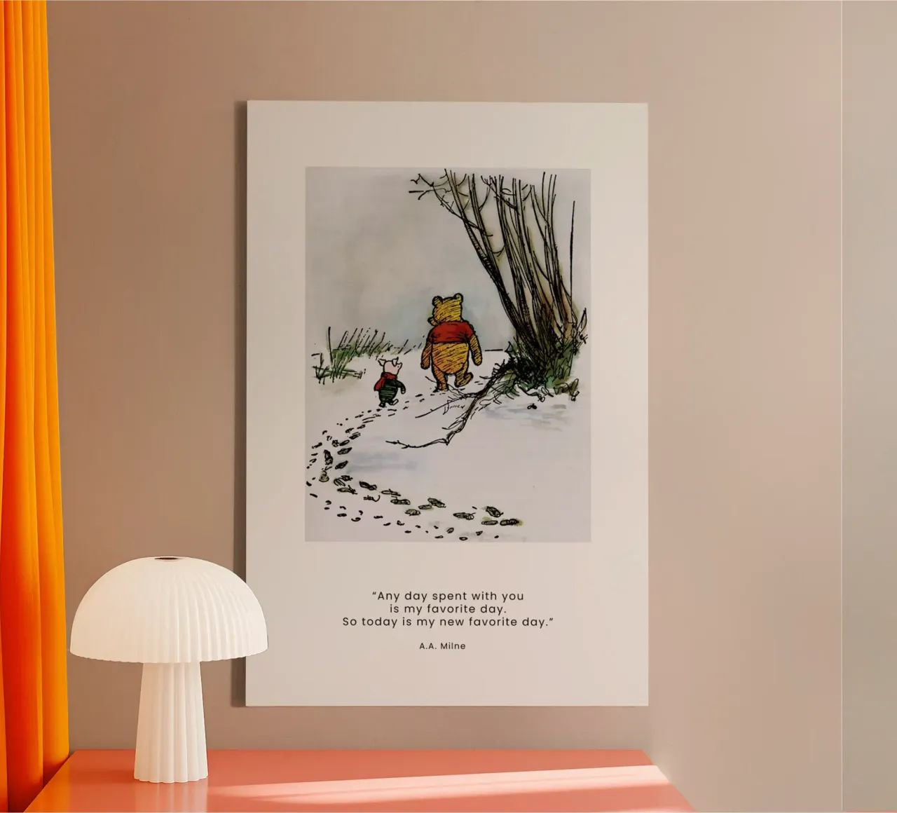 Favourite Day II canvas met Baklijst van Vintage by JUNIQE