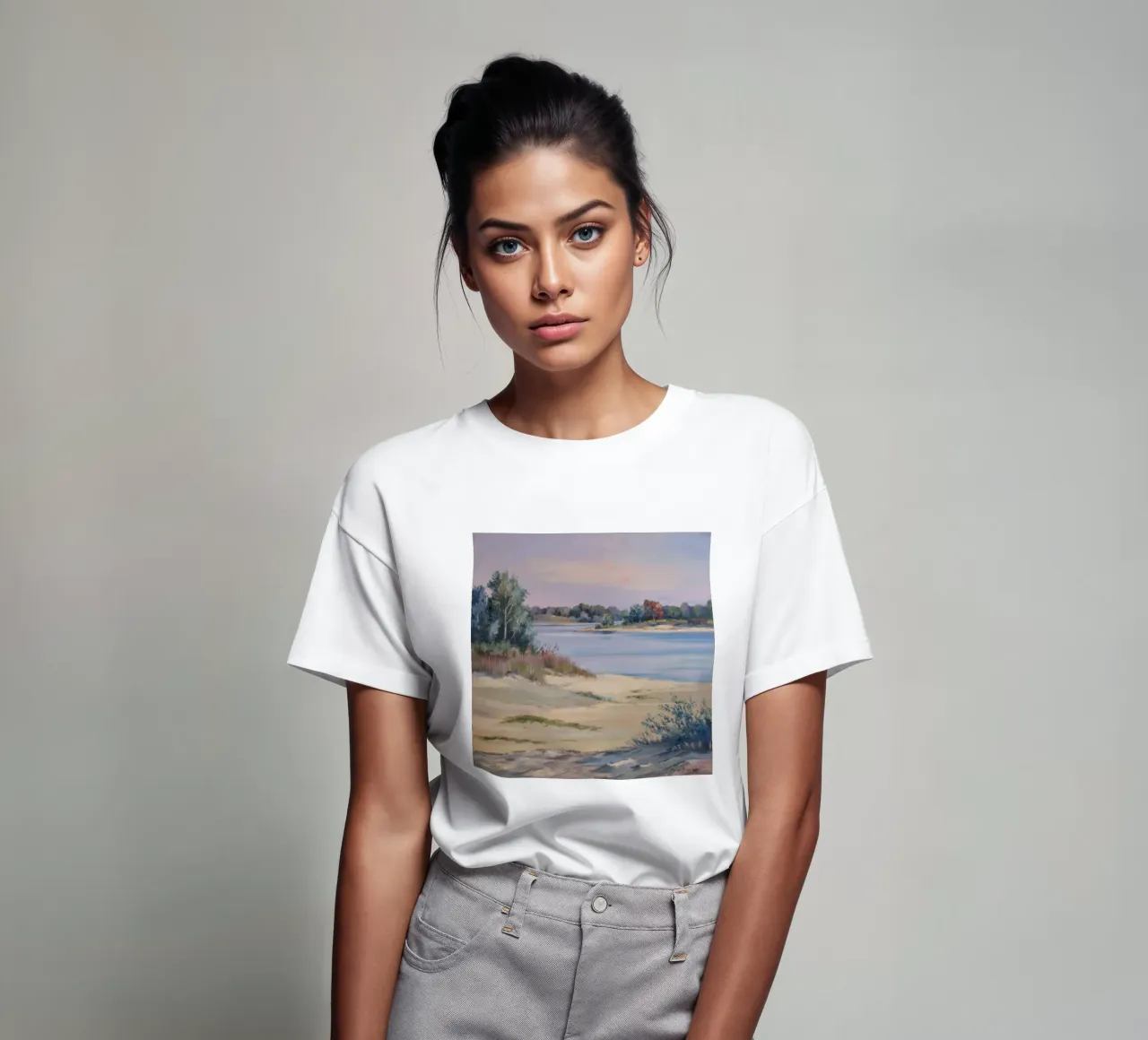 Crepuscolo di sabbia soffice t-shirt da Solestice Strokes