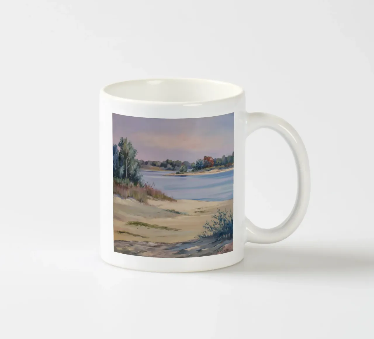 Crepuscolo di sabbia soffice tazza in ceramica da Solestice Strokes