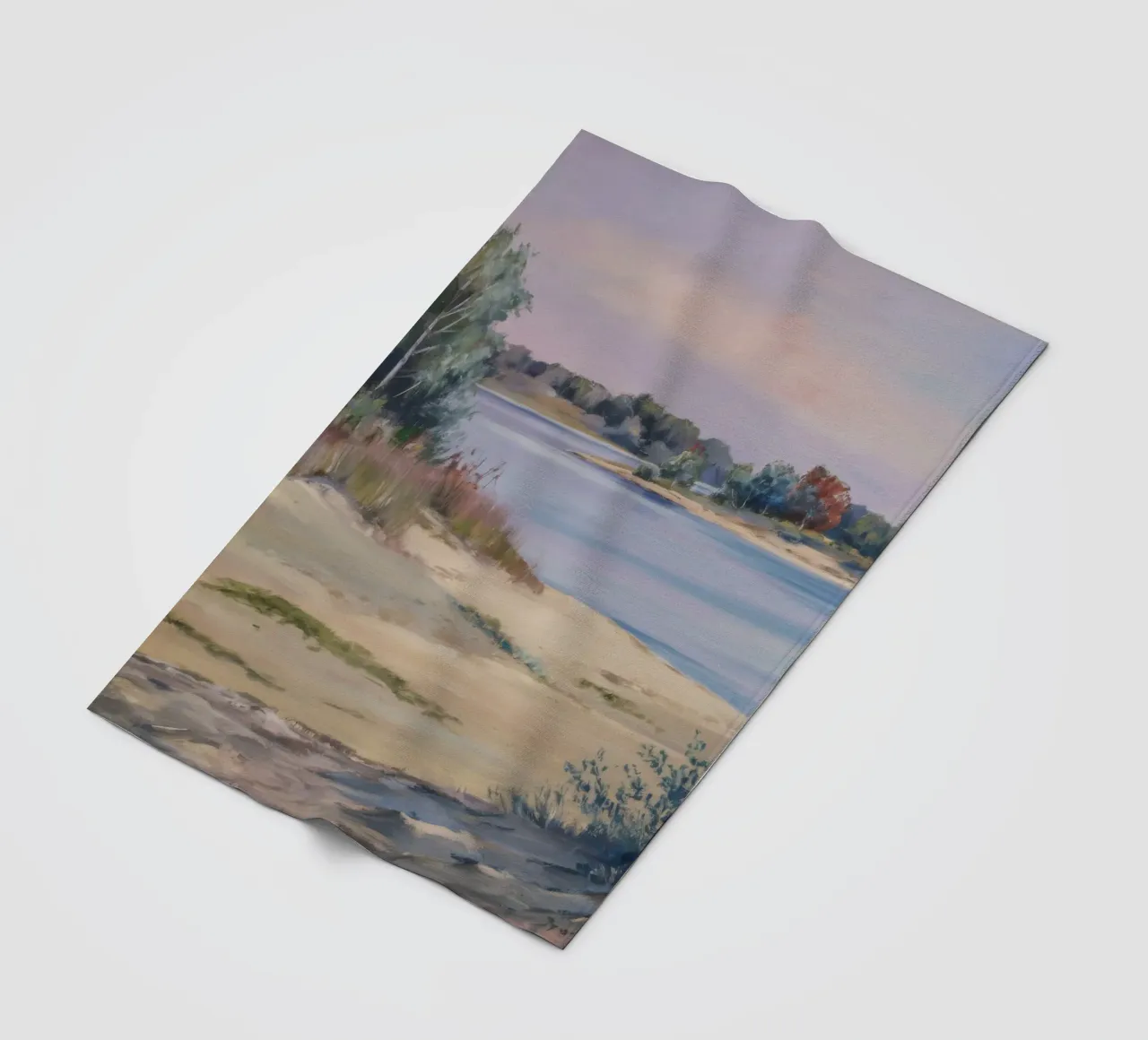 Crepuscolo di sabbia soffice coperta in pile da Solestice Strokes