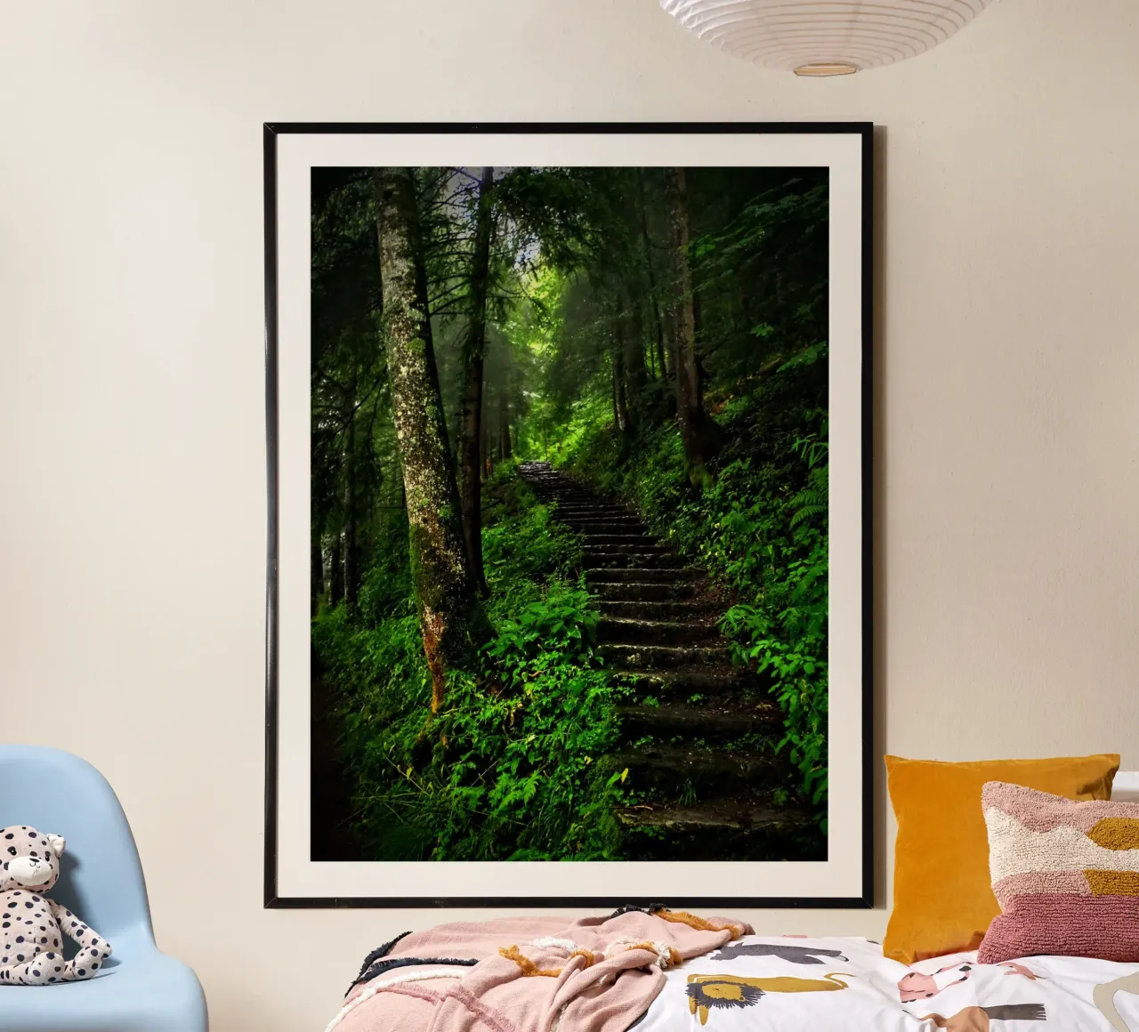 Forest #02: The Ascent - A Mossy Stairway carta hahnemühle da zenitt