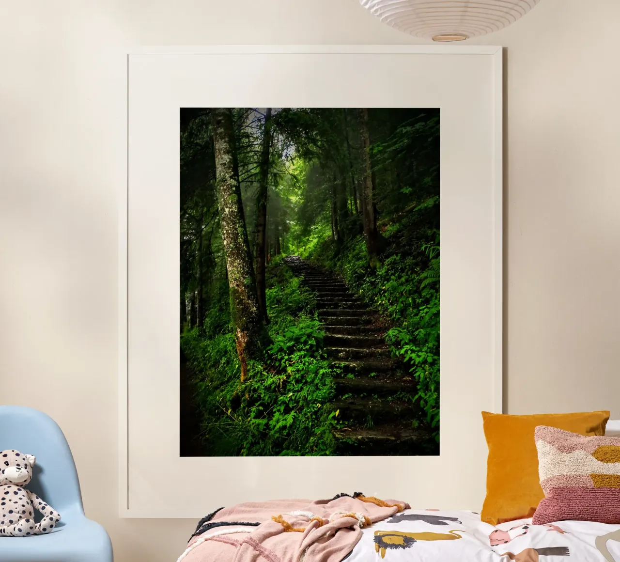 Forest #02: The Ascent - A Mossy Stairway carta hahnemühle da zenitt