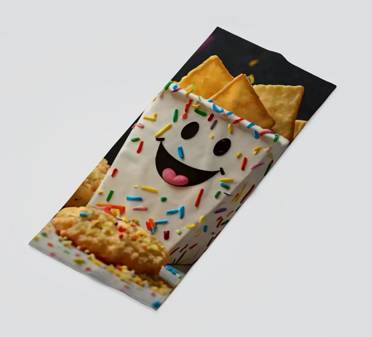 scena del dessert con un allegro contenitore pieno di telo mare da DesignDoodle