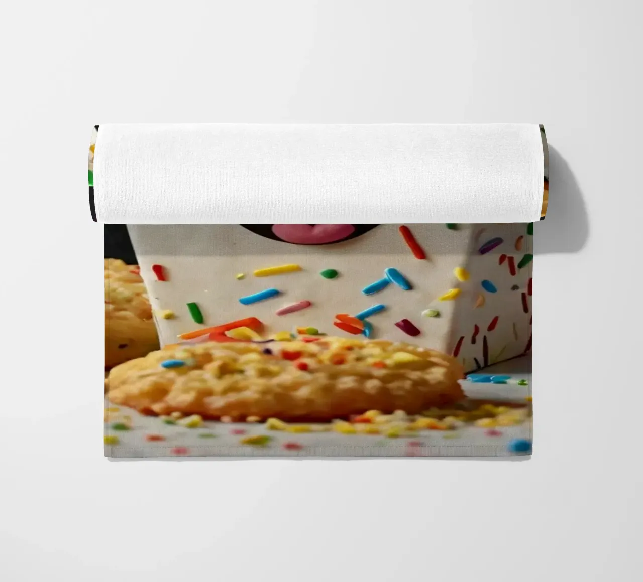 scena del dessert con un allegro contenitore pieno di telo mare da DesignDoodle