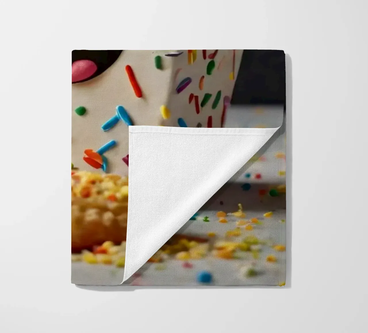 scena del dessert con un allegro contenitore pieno di telo mare da DesignDoodle