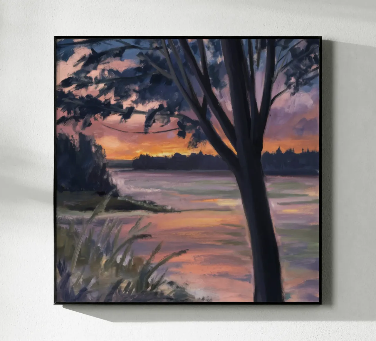 Sunset Silhouette Pause plexiglas de Solestice Strokes