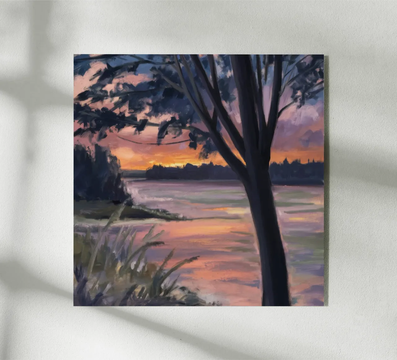 Sunset Silhouette Pause plexiglas de Solestice Strokes