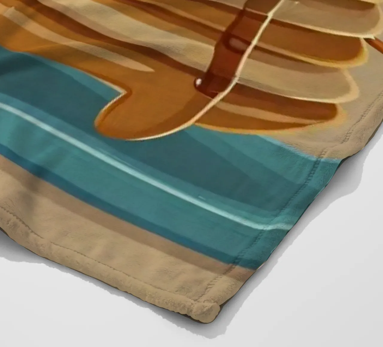 Simpatico personaggio animato di pancake con sciroppo e fragola coperta in pile da DesignDoodle