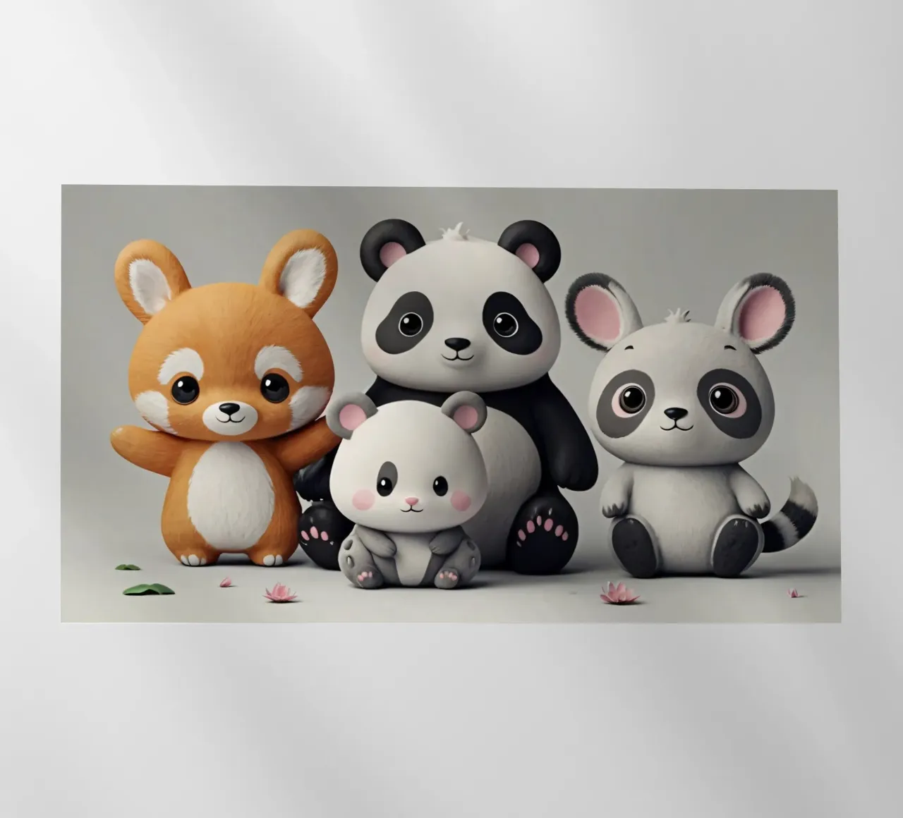 Animali giocosi dei cartoni animati riuniti in un allegro pellicola backlit da DesignDoodle