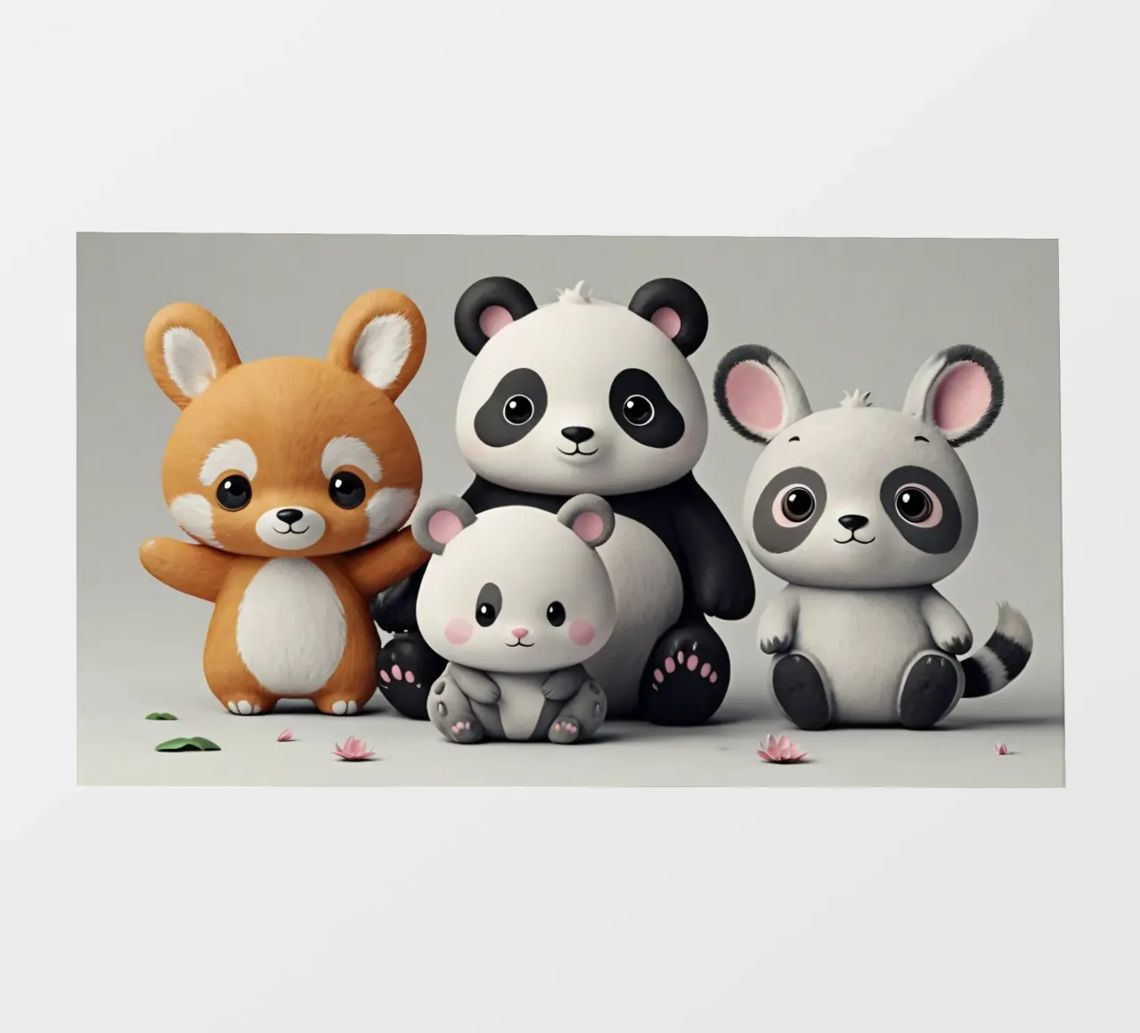 Animali giocosi dei cartoni animati riuniti in un allegro pellicola backlit da DesignDoodle