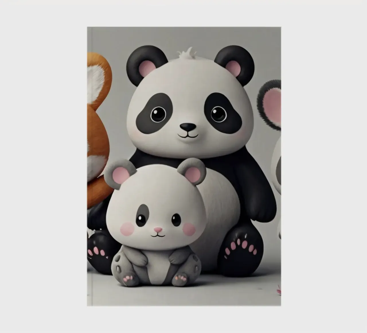 Animaux ludiques de bande dessinée rassemblés dans une joyeuse carnet de notes de DesignDoodle