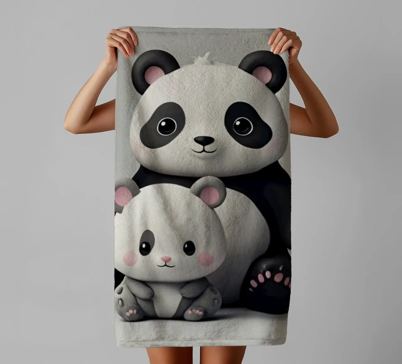 Animali giocosi dei cartoni animati riuniti in un allegro asciugamano da bagno da DesignDoodle