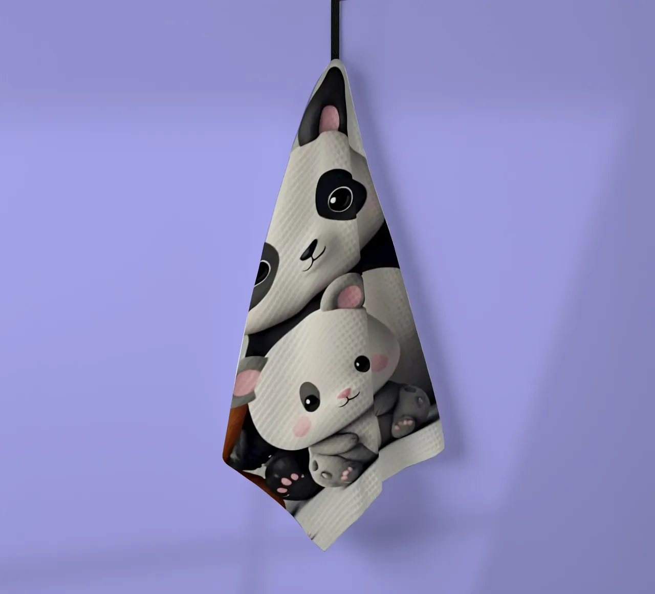 Animali giocosi dei cartoni animati riuniti in un allegro canovaccio da cucina da DesignDoodle